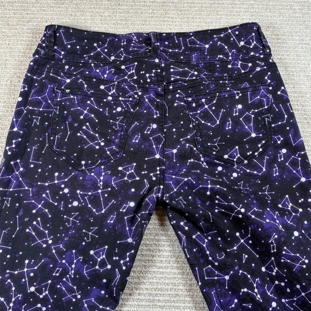 Black Heart Hot Topic Constellation Skinny Jeans Juniors 11 Purple Galaxy Space